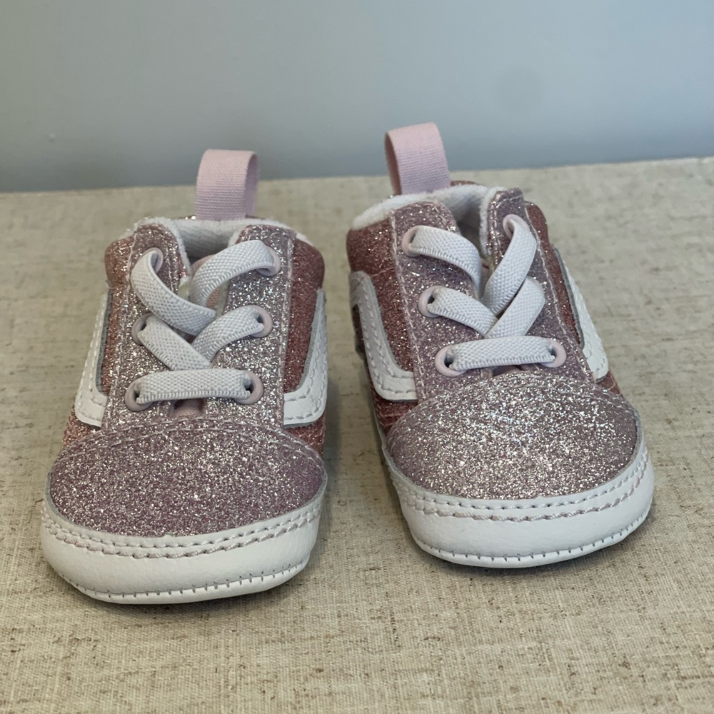 Vans Infant Ombré Glitter Old Skool Crib Shoes